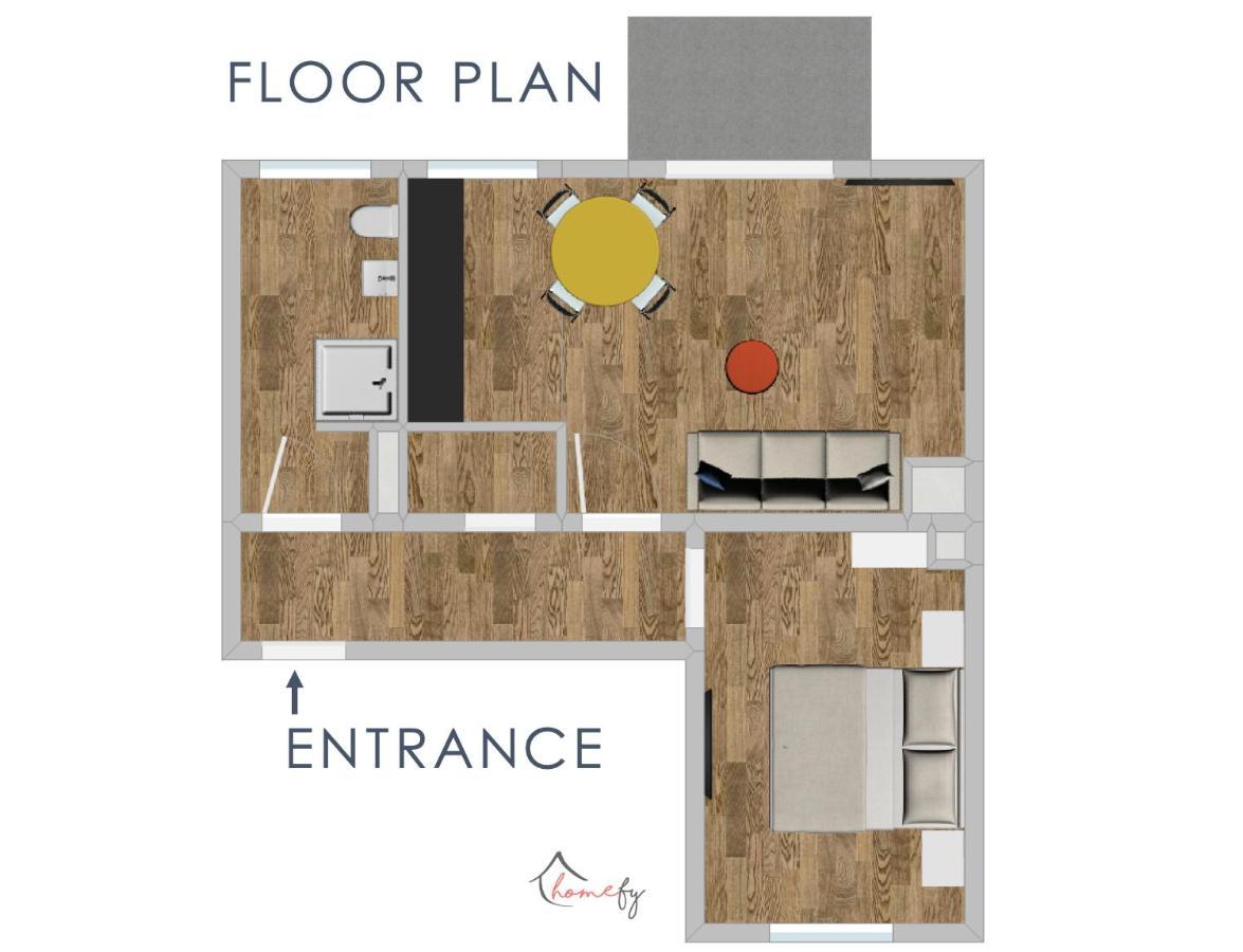 Homefy Come-Together Apartment - Balkon - Aufzug - Free Parking - Smart Tvs Essen Esterno foto